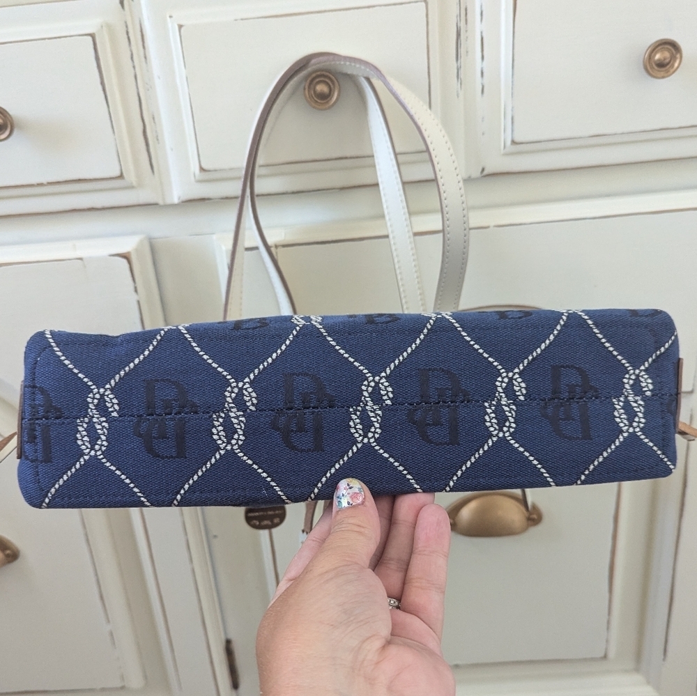 Dooney & Bourke Blue Monogram Shoulder Bag - Picture 3 of 12